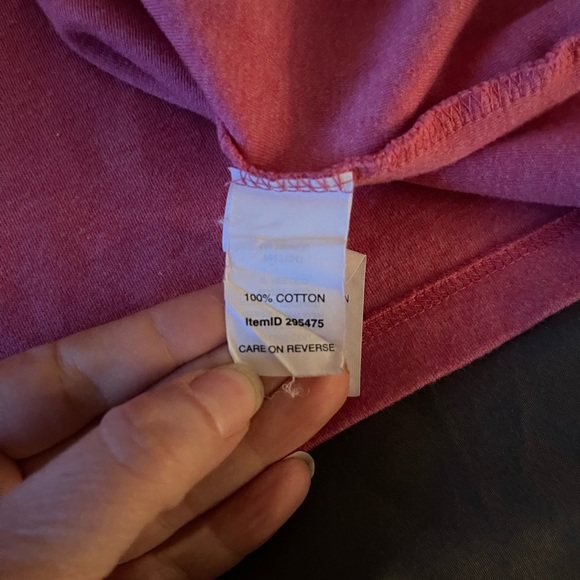 L. L. Bean Cotton T-Shirt | Pink | Women’s Size Small (Petite) - Picture 5 of 9